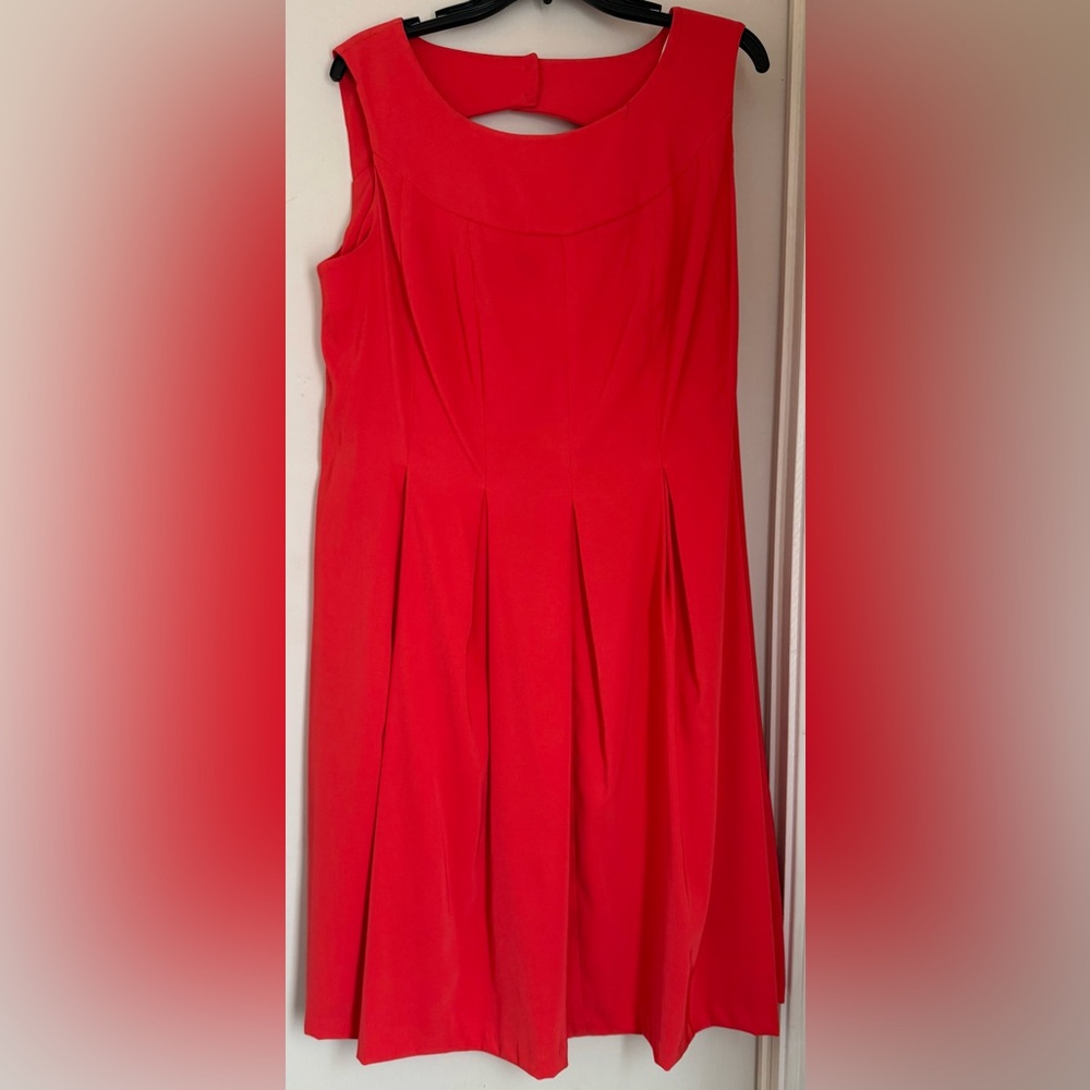 AGB Vibrant Red Midi Dress